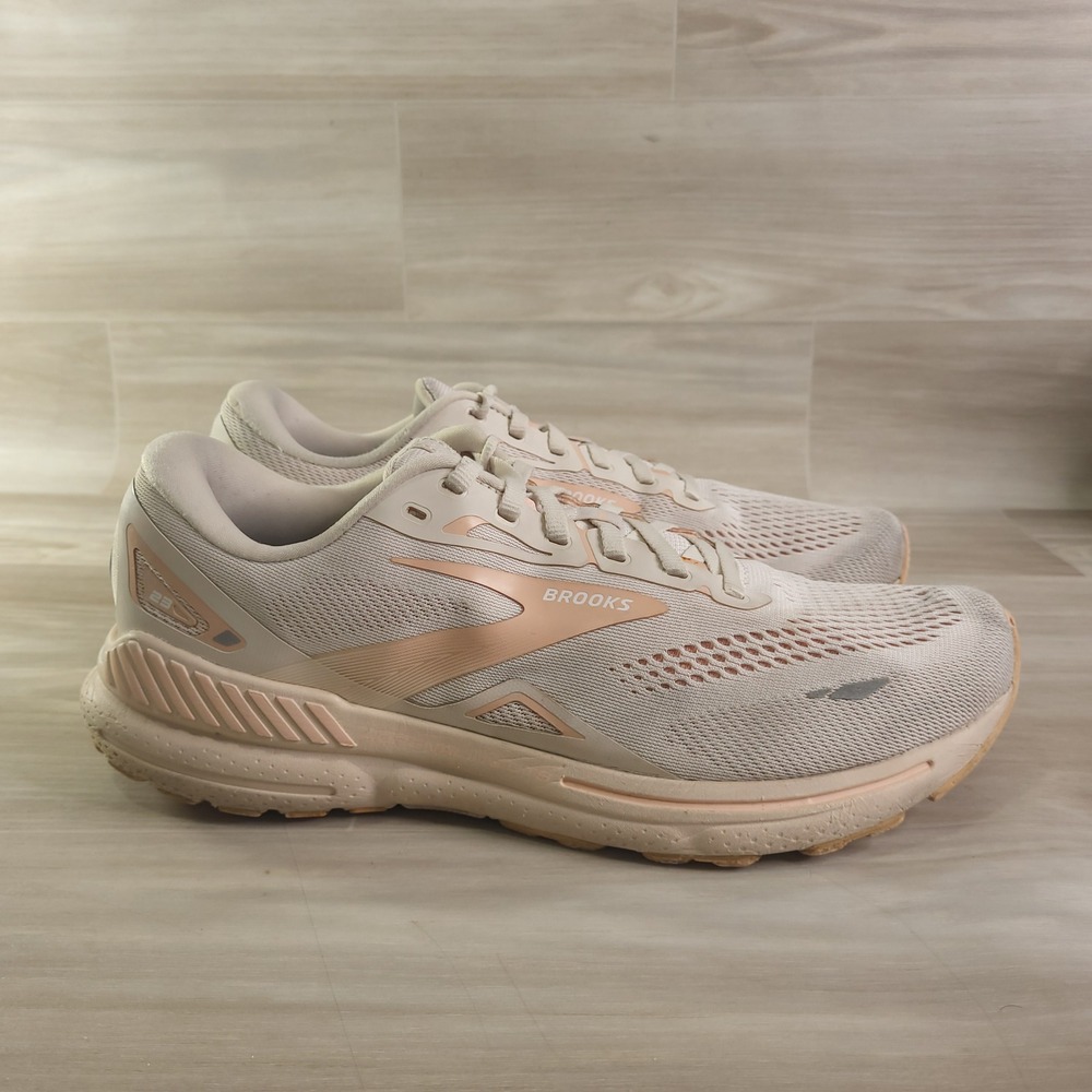 Brooks Adrenaline GTS 23 Running Shoes Womens 12 Peach Stability Sneakers